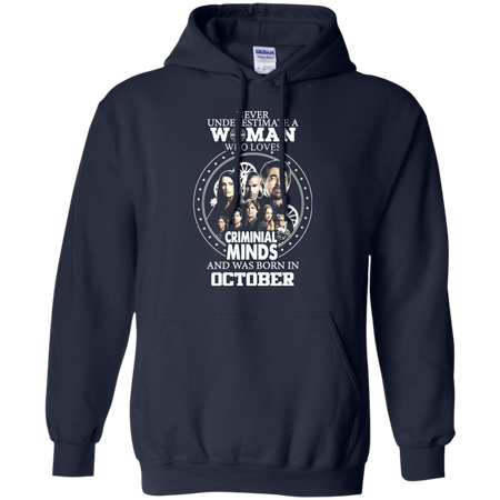 A Woman Who Loves Criminal Minds And was Born in October T shirt