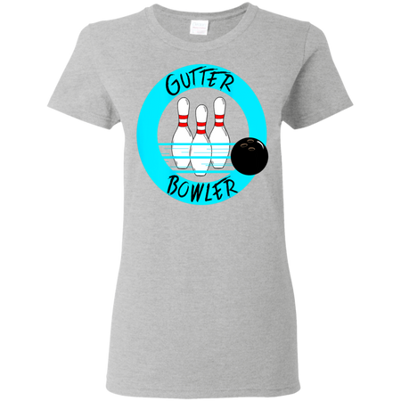 Funny Bowling Shirt G500L Gildan Ladies' 5.3 oz. T-Shirt