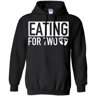 Eating for Two Matching Pregnancy Baby Coming Soon Shirt G185 Gildan Pullover Hoodie 8 oz