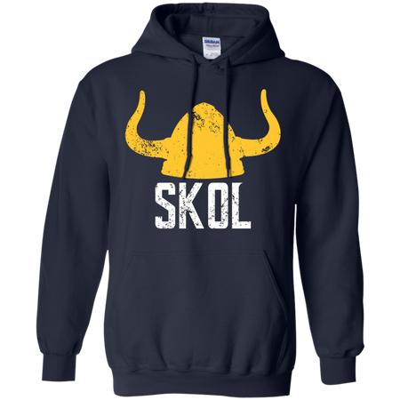 SKOL Nordic Helmet Hat Distressed T Shirt