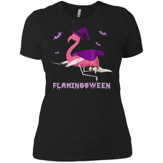 Flamingoween Funny Flamingo Halloween Ladies' Boyfriend shirt