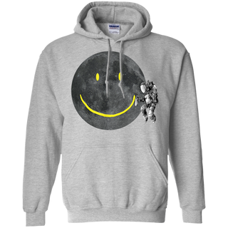 Astronaut Make A Smile On The Moon Shirt G185 Gildan Pullover Hoodie 8 oz