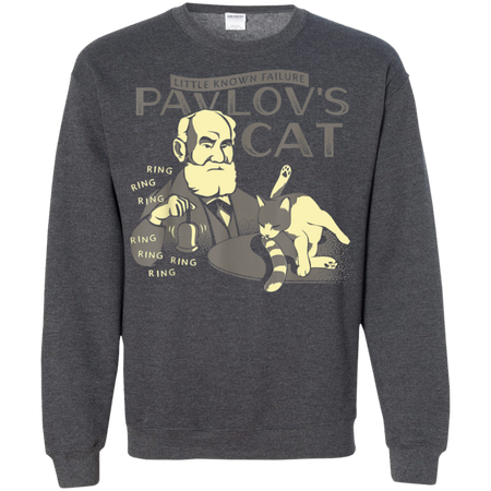 Funny Pavlov s Cats Science Shirt G180 Gildan Crewneck Pullover Sweatshirt 8 oz