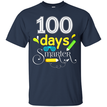 100 Days Smarter 100th Day Of School Teacher Kid T shirt