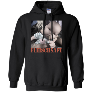 Fleischsaft Baby Crispy Wanted Shirt G185 Gildan Pullover Hoodie 8 oz