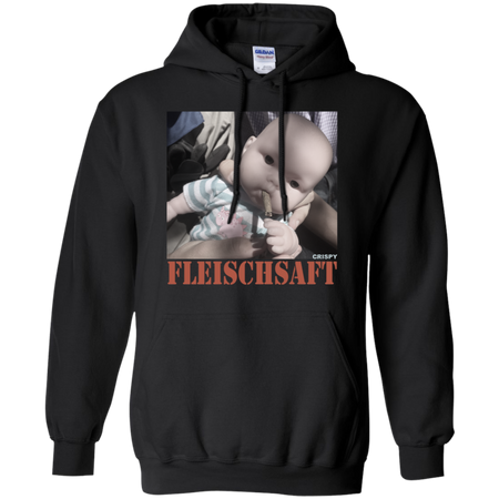 Fleischsaft Baby Crispy Wanted Shirt G185 Gildan Pullover Hoodie 8 oz