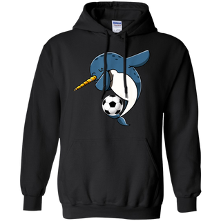 Dabbing Narwhal Soccer Soccer Narwhal Shirt G185 Gildan Pullover Hoodie 8 oz