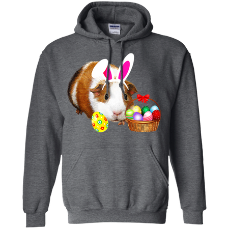 Easter Guinea Pig Funny Bunny Ears And Eggs Gift Shirt G185 Gildan Pullover Hoodie 8 oz