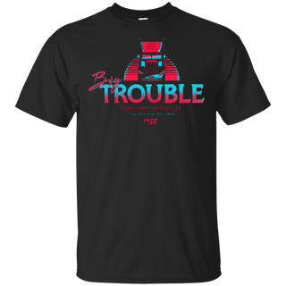 T Shirt of my Big Trouble in Little China parody trucker art clothing design for Men and Women by Barrett Biggers shirts