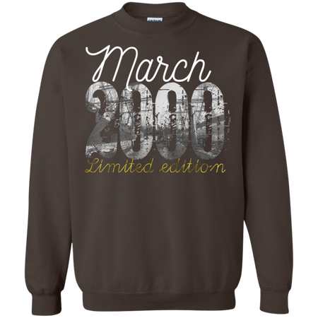 March 2000 Tee 19 Year Old Shirt 2000 19th Birthday Shirt G180 Gildan Crewneck Pullover Sweatshirt 8 oz
