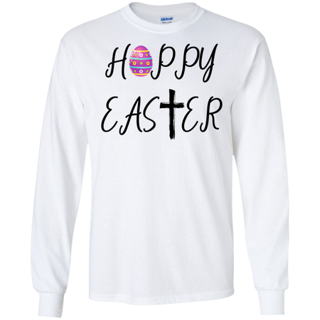 Hoppy Easter Shirt G240 Gildan LS Ultra Cotton T Shirt