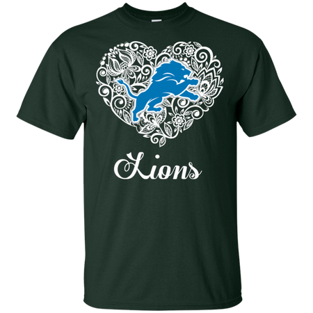 Detroit Lions Lace Heart Shirts