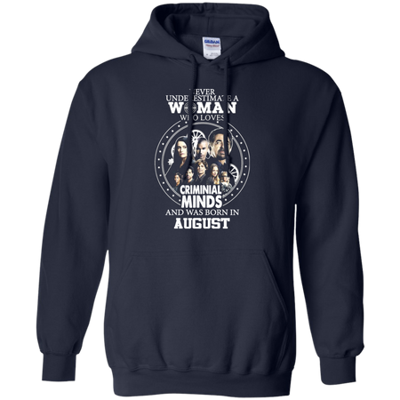 A Woman Who Loves Criminal Minds And was Born in August T shirt