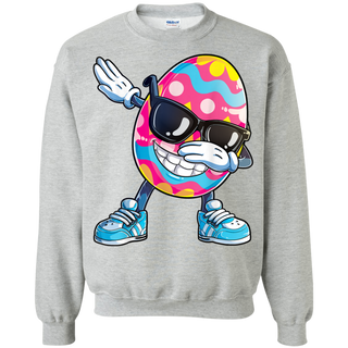 Dabbing Easter Egg Boys Kids Girls Hunter Hunting Shirt G180 Gildan Crewneck Pullover Sweatshirt  8 oz.