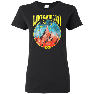 Dance Gavin Dance Mountain Stars Shirt G500L Gildan Ladies 5 3 oz T Shirt