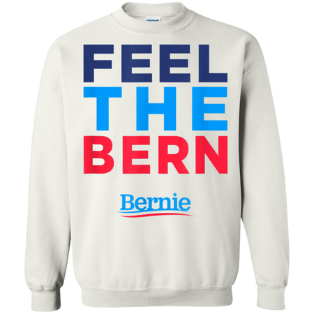 Bernie 2020 Feel The Bern Sanders President Shirt G180 Gildan Crewneck Pullover Sweatshirt  8 oz.