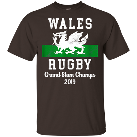 Wales Rugby Wales Shirt - Grand Slam Champs Shirt G200 Gildan Ultra Cotton T-Shirt