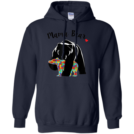 Unisex Mama Bear With Color Baby For Mather s Day Shirt G185 Gildan Pullover Hoodie 8 oz