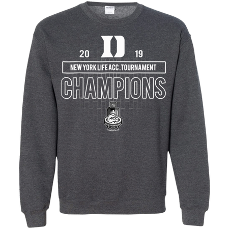 Basketball Duke 2019 Acc Championship Shirt G180 Gildan Crewneck Pullover Sweatshirt 8 oz