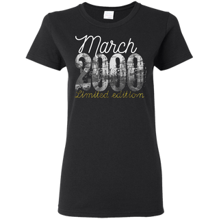 March 2000 Tee 19 Year Old Shirt 2000 19th Birthday Shirt G500L Gildan Ladies 5 3 oz T Shirt