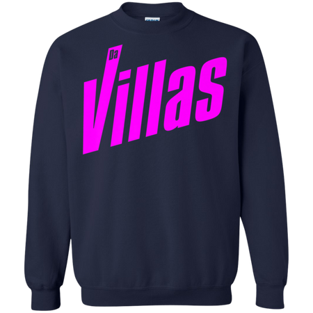 Da Villas Angled Shirt G180 Gildan Crewneck Pullover Sweatshirt  8 oz.