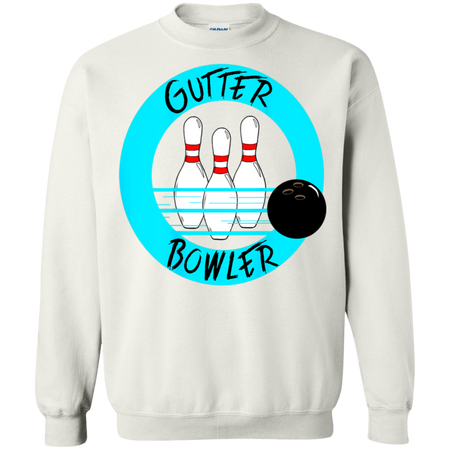 Funny Bowling Shirt G180 Gildan Crewneck Pullover Sweatshirt  8 oz.