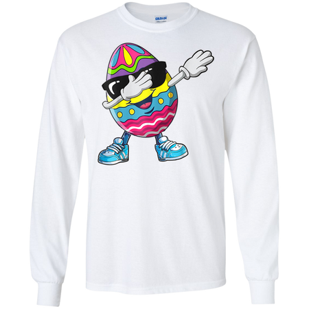 Dabbing Easter Egg Shirt G240 Gildan LS Ultra Cotton T Shirt