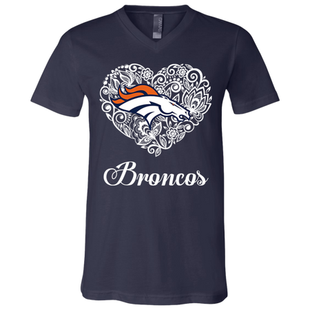 Denver Broncos Lace Heart Shirts