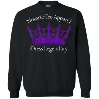 NotorieTee Apparel Dress Legendary Shirt G180 Gildan Crewneck Pullover Sweatshirt  8 oz.