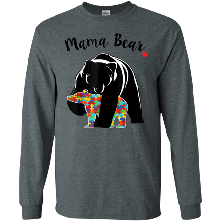 Unisex Mama Bear With Color Baby For Mather s Day Shirt G240 Gildan LS Ultra Cotton T Shirt