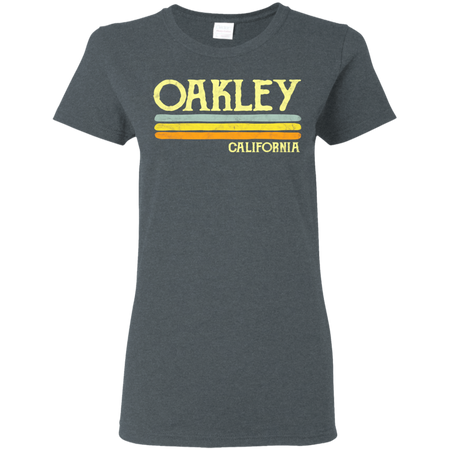 Vintage Oakley California CA Shirt G500L Gildan Ladies' 5.3 oz. T-Shirt