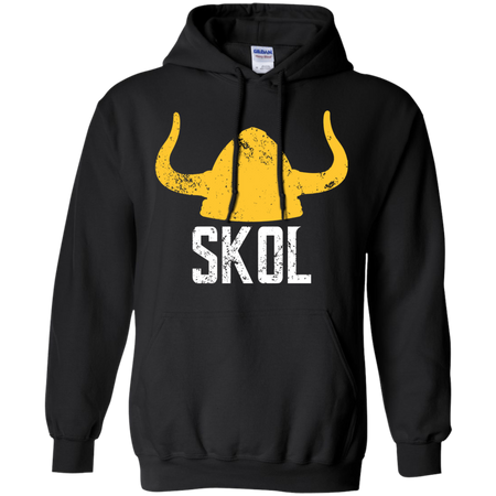 SKOL Nordic Helmet Hat Distressed T Shirt