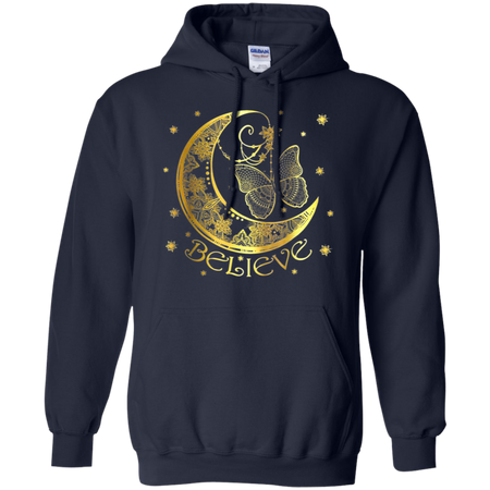 Butterfly Believe Shirt G185 Gildan Pullover Hoodie 8 oz