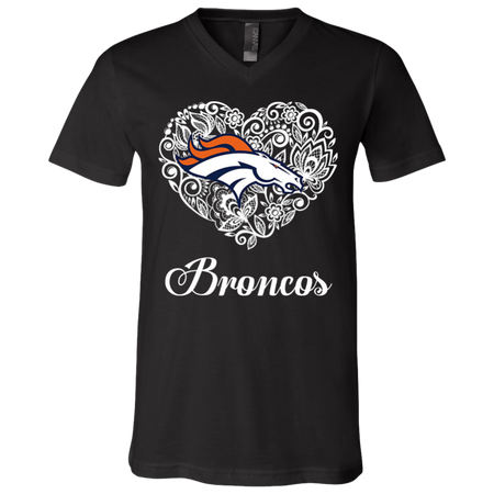 Denver Broncos Lace Heart Shirts