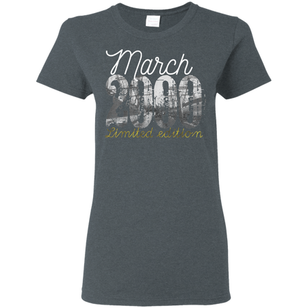 March 2000 Tee 19 Year Old Shirt 2000 19th Birthday Shirt G500L Gildan Ladies 5 3 oz T Shirt