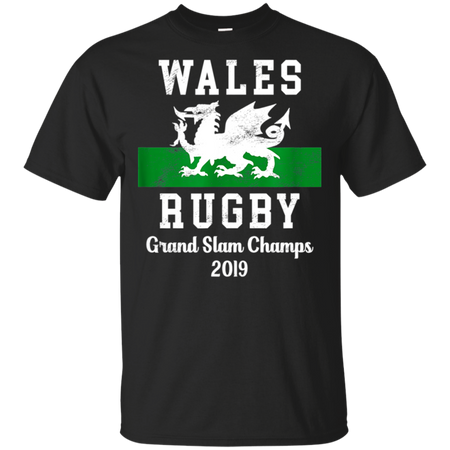 Wales Rugby Wales Shirt - Grand Slam Champs Shirt G200 Gildan Ultra Cotton T-Shirt