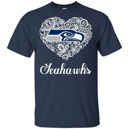 Seattle Seahawks Lace Heart Shirts