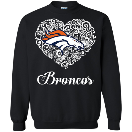 Denver Broncos Lace Heart Shirts