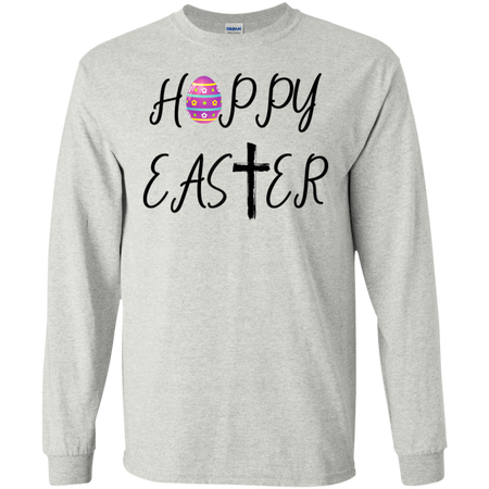 Hoppy Easter Shirt G240 Gildan LS Ultra Cotton T Shirt