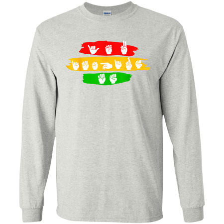You Inspire Me Autism Awareness Sign Languages Shirt G240 Gildan LS Ultra Cotton T-Shirt