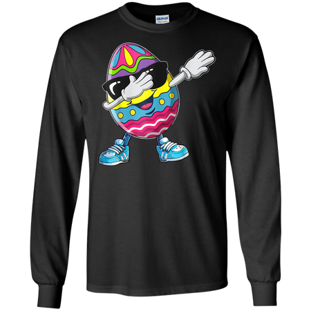 Dabbing Easter Egg Shirt G240 Gildan LS Ultra Cotton T Shirt