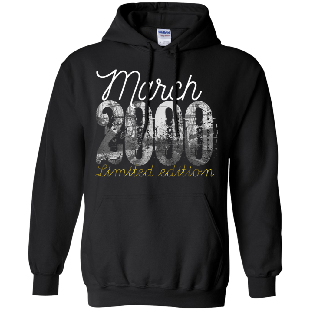 March 2000 Tee 19 Year Old Shirt 2000 19th Birthday Shirt G185 Gildan Pullover Hoodie 8 oz