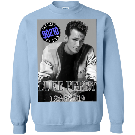 Luke Perry 1966 2019 Thanks For The Momories Shirt G180 Gildan Crewneck Pullover Sweatshirt 8 oz