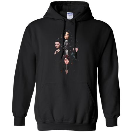 Game of Thrones season 7 Jon Snow Lyanna Mormont Sansa Stark and Arya Stark Hoodie