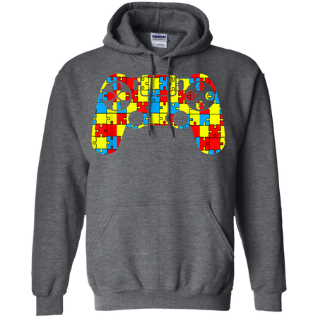 Autism Awareness Tee Video Game Controller Shirt G185 Gildan Pullover Hoodie 8 oz