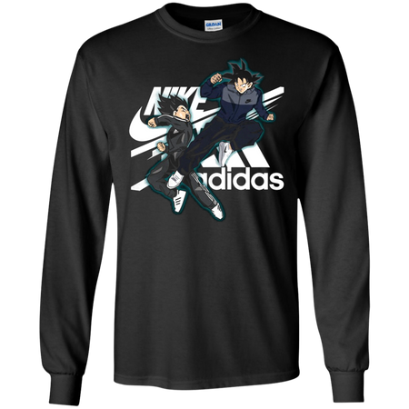 Vegeta Nike and Goku Adidas T shirt