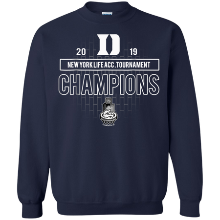 Basketball Duke 2019 Acc Championship Shirt G180 Gildan Crewneck Pullover Sweatshirt 8 oz