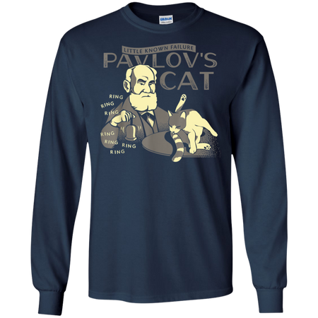 Funny Pavlov s Cats Science Shirt G240 Gildan LS Ultra Cotton T Shirt