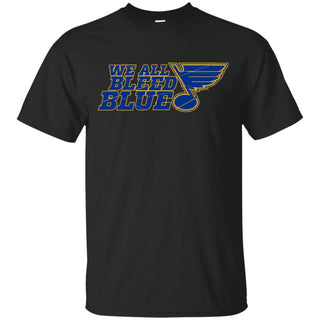 We All Bleed Blue St. Louis Blues Champions T-Shirt Fan Gift MN06