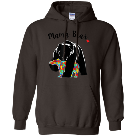 Unisex Mama Bear With Color Baby For Mather s Day Shirt G185 Gildan Pullover Hoodie 8 oz